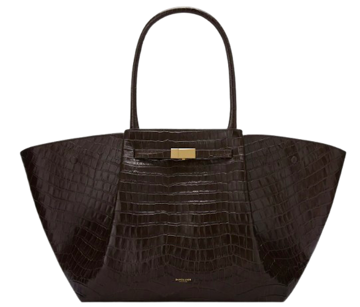 Bolso en piel de cocodrilo de DeMellier London, uno de los mejores bolsos de trabajo para esta temporada