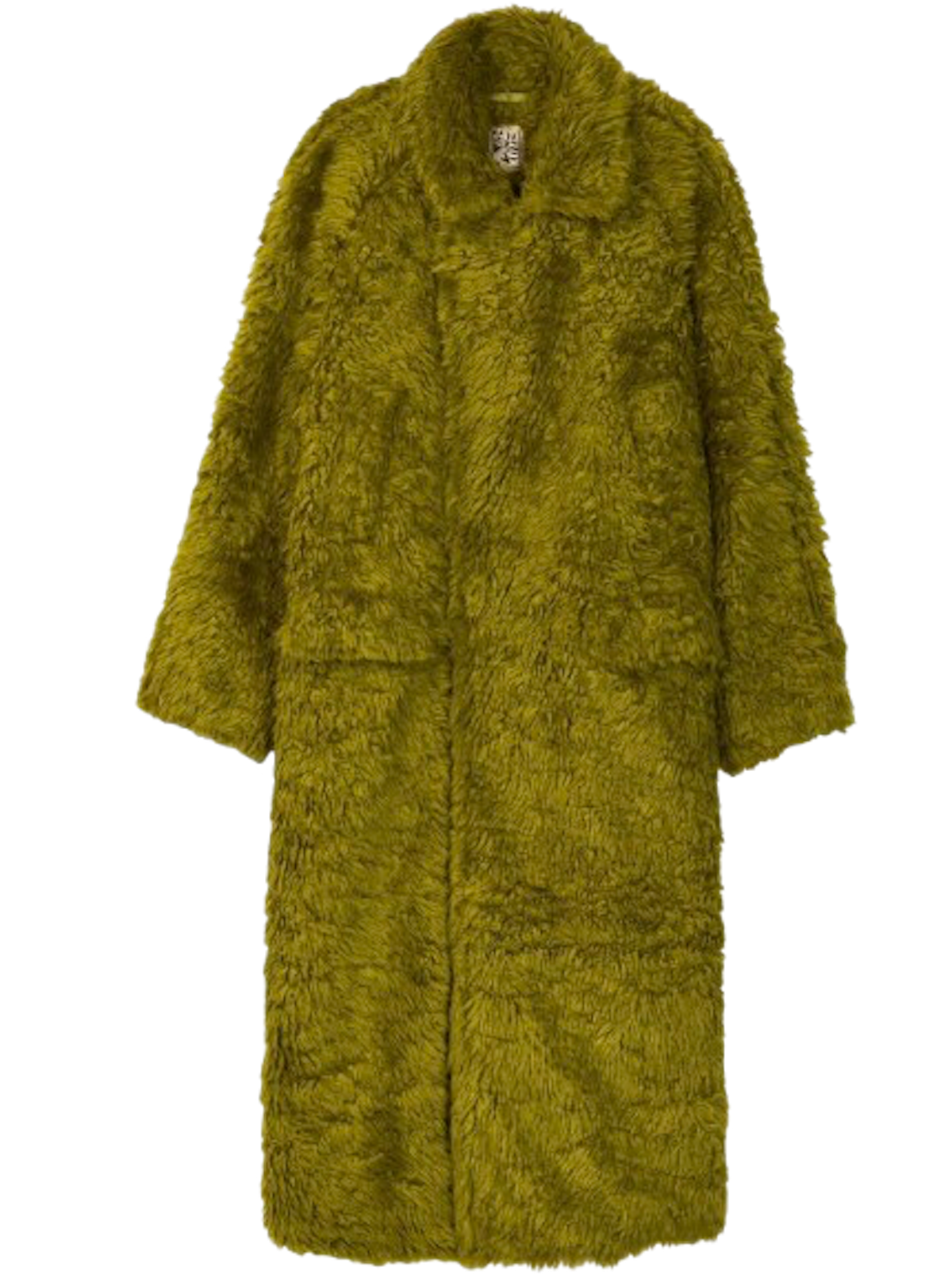 Abrigo de pelo color pistacho de Camperlab. Precio: 594€