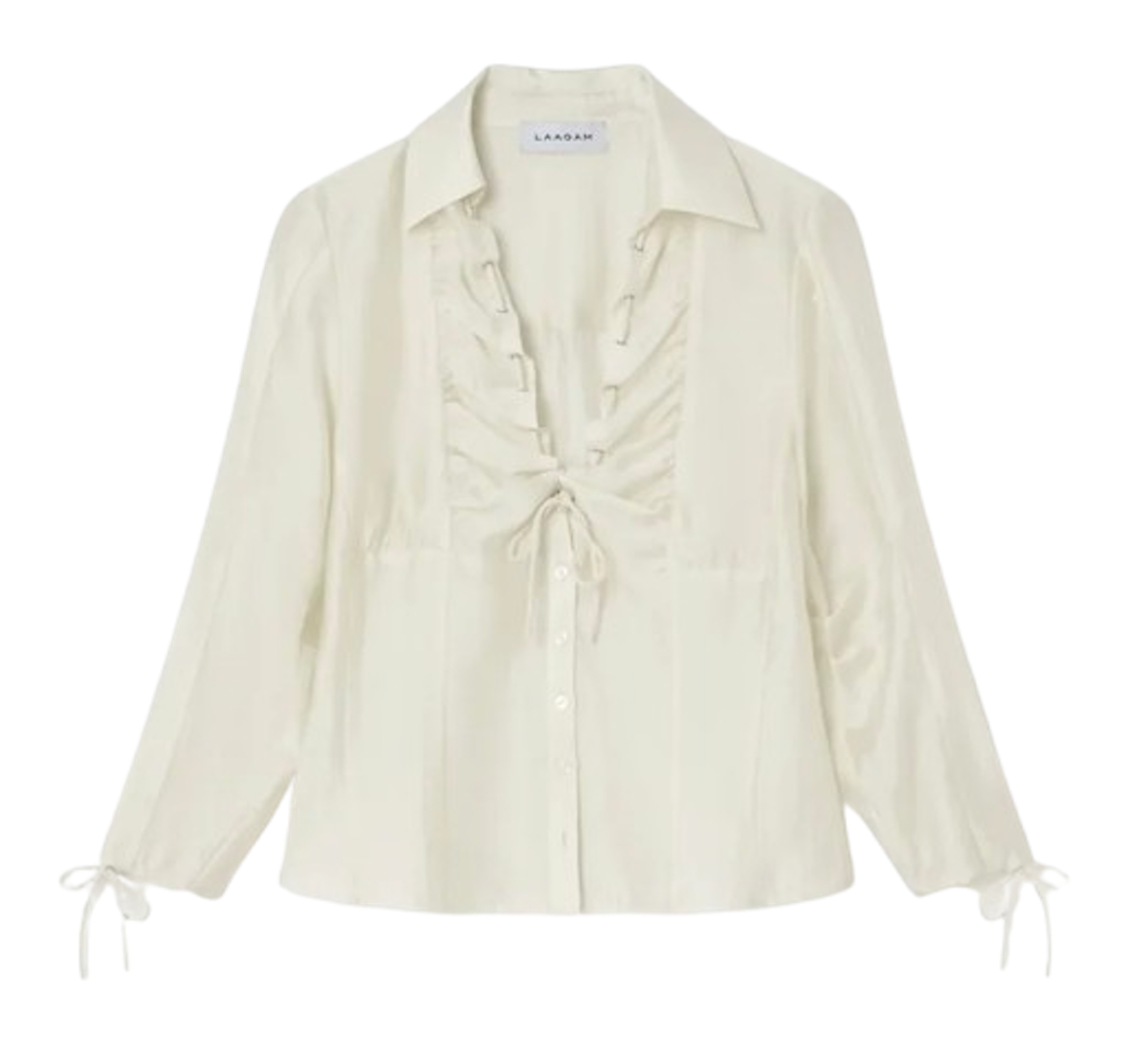 Blusa romántica de Laagam, una de las compras de otoño indispensables. Precio: 79,95€