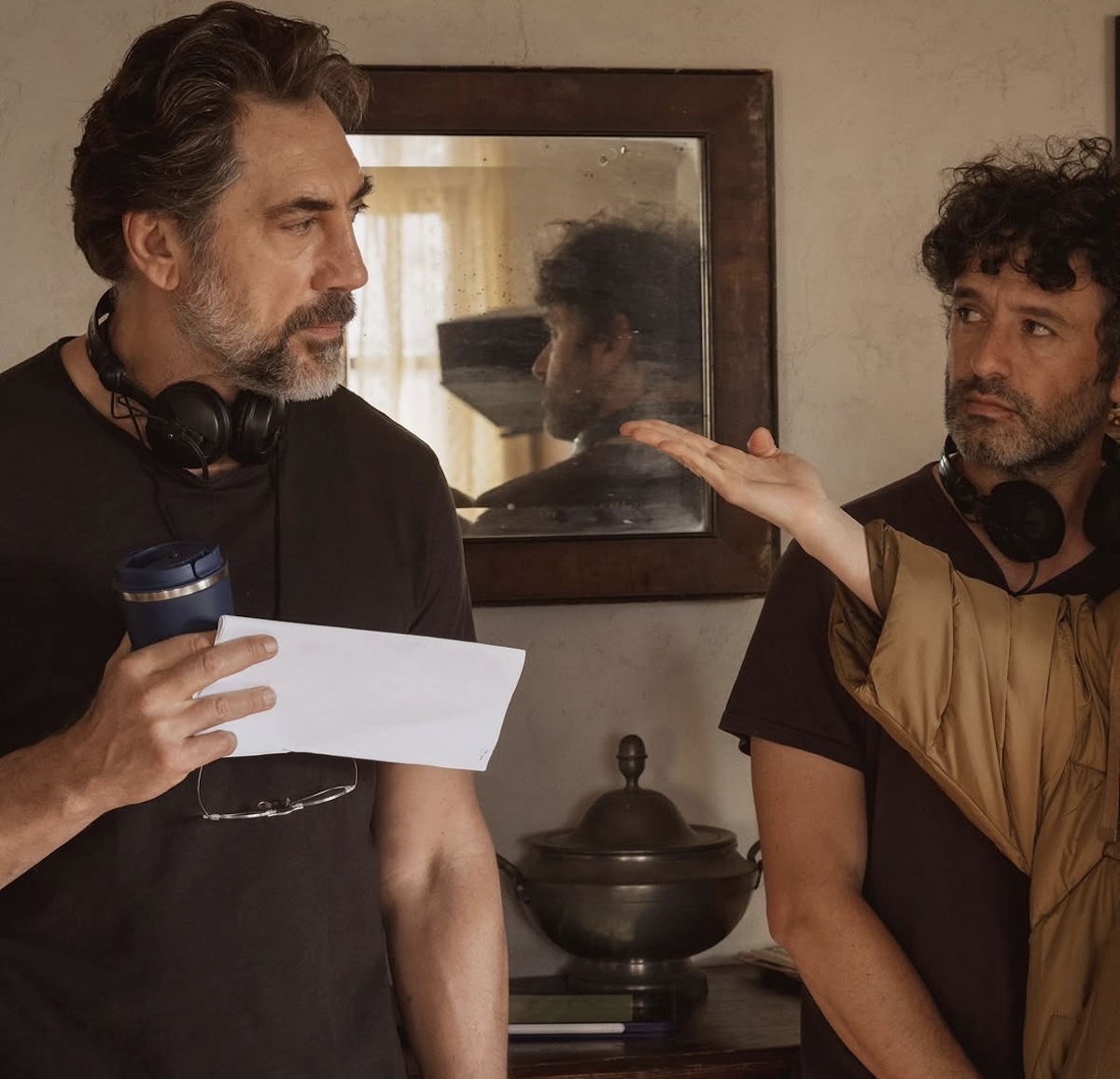 Javier Bardem en el rodaje de la película