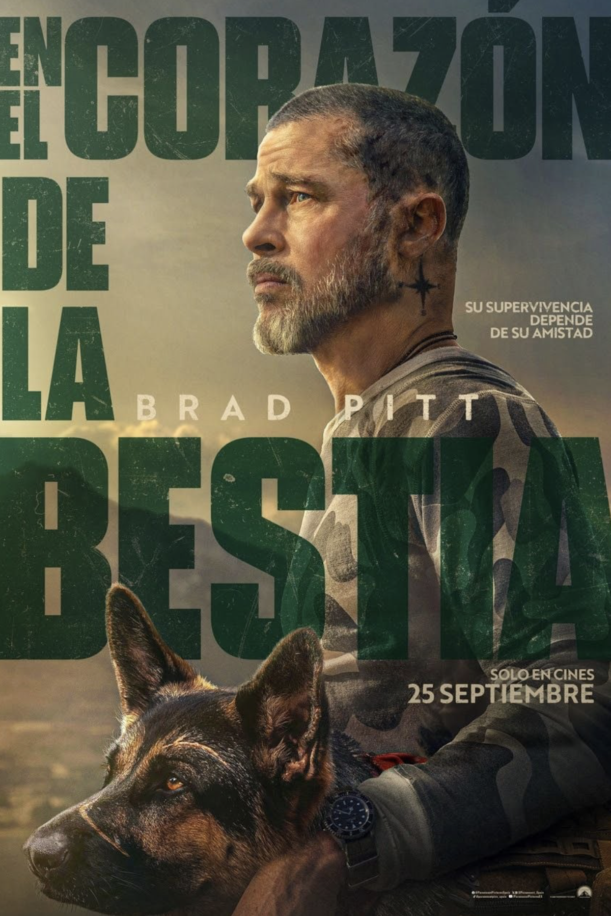 Cartel oficial de «En el corazón de la bestia»