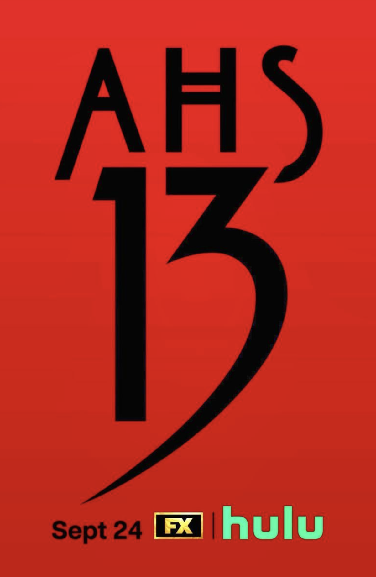 Cartel oficial de «American Horror Story: 13»