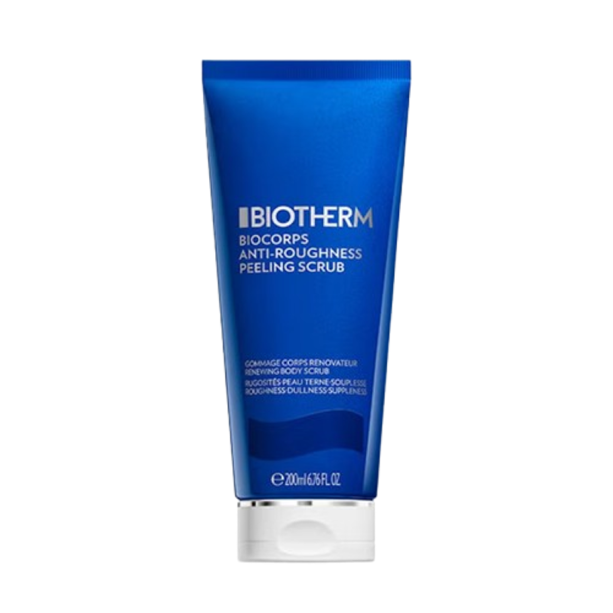 Biocorps Peeling Scrub, de Biotherm, un gel exfoliante con ácido salicílico, Life Plankton™ y aceites nutritivos que suaviza las zonas ásperas y mejora la uniformidad de la piel. Druni. Precio: 22,36 €