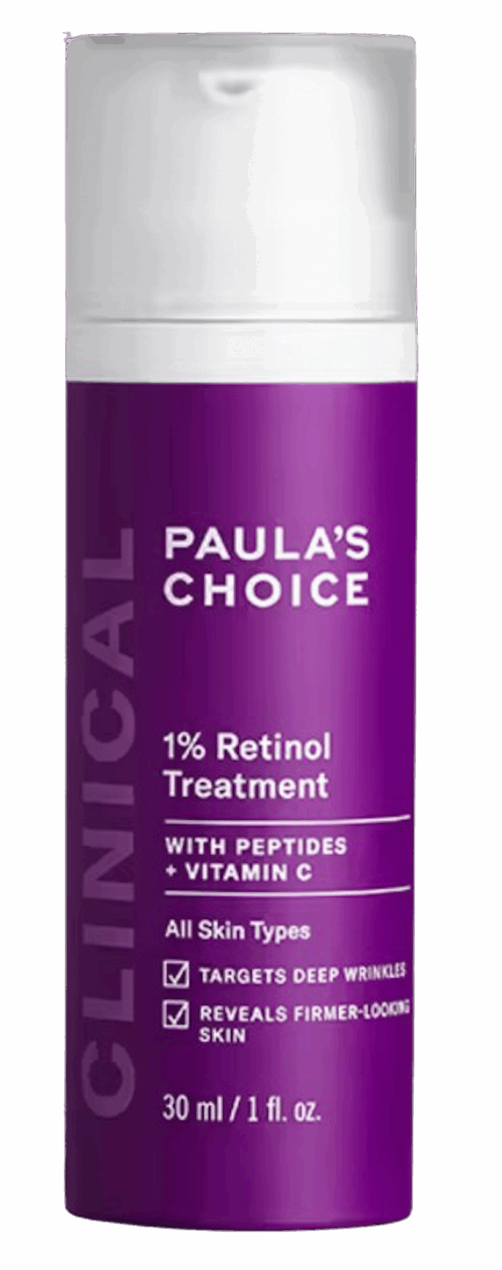 Tratamiento con retinol de Paula's Choice, uno de los productos que debes incluir en rutina de skincare en otoño. Precio: 63,75€