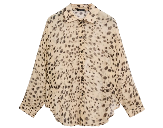 Camisa fluida animal print