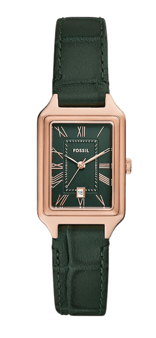 Raquel de Fossil, un reloj cuyo diseño refleja un estilo clásico y elegante, siendo un claro ejemplo de lujo silencioso. Precio: 159€