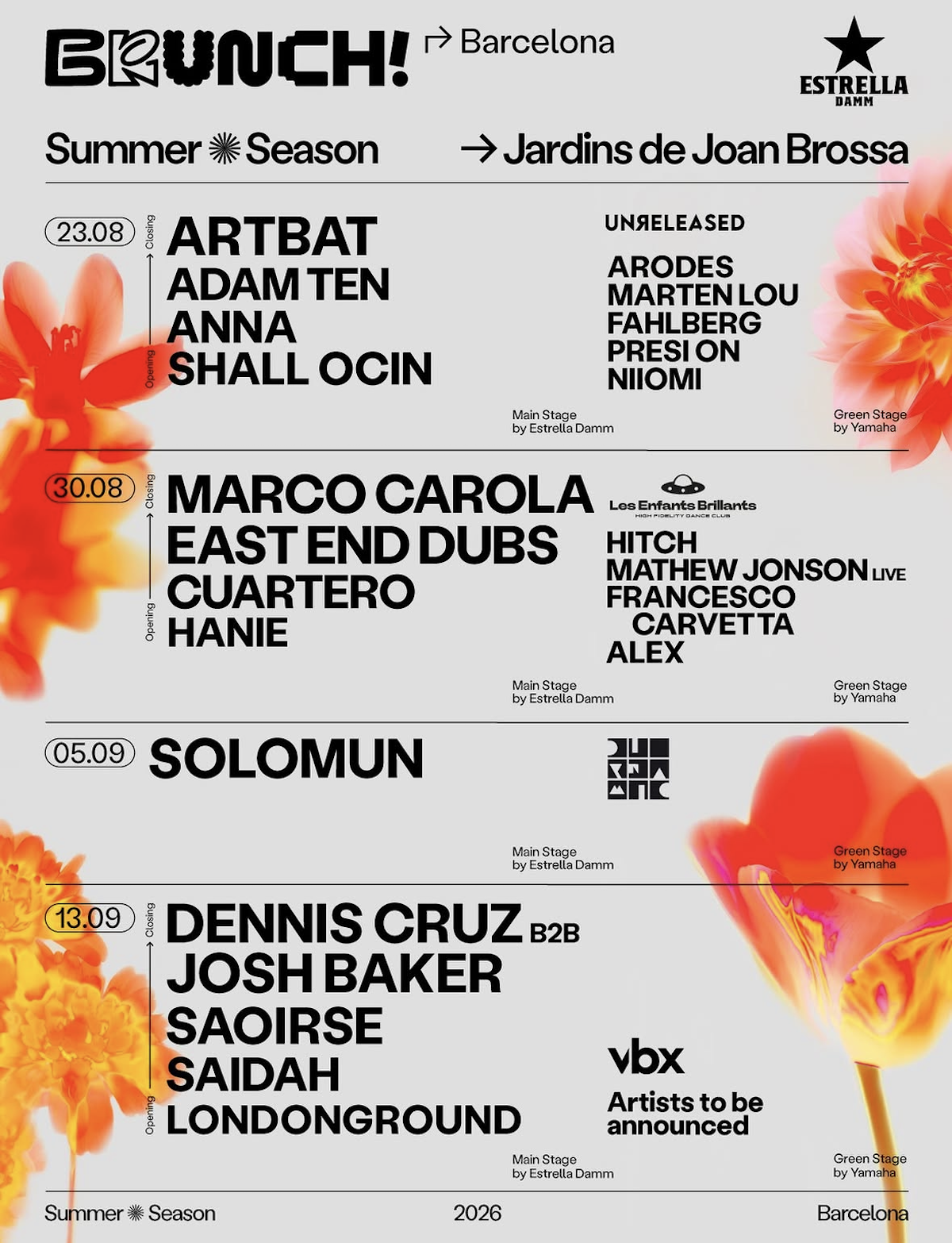 Cartel oficial de Brunch Electronik