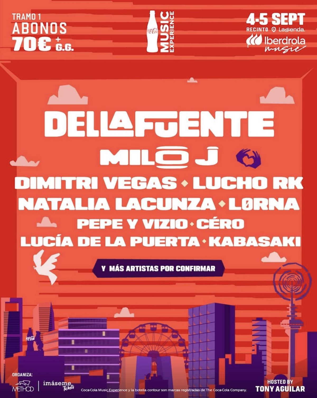 Cartel oficial de Coca-Cola Music Experience