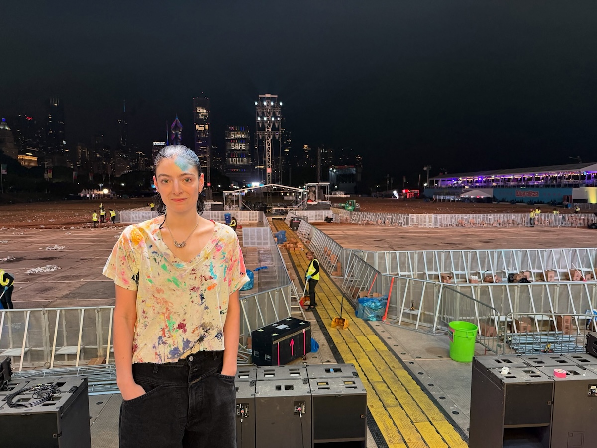 Imagen de Lorde después de un concierto. Imagen: @lorde