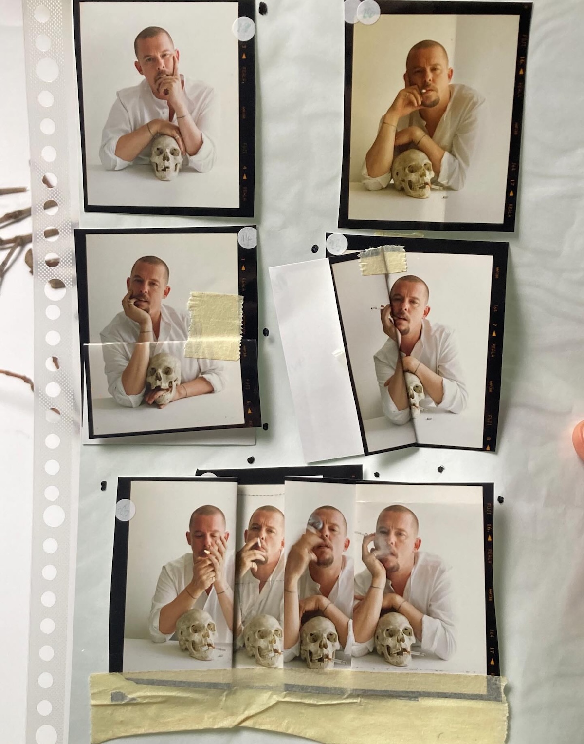 Retratos de Alexander McQueen. Imagen: @timwalker1