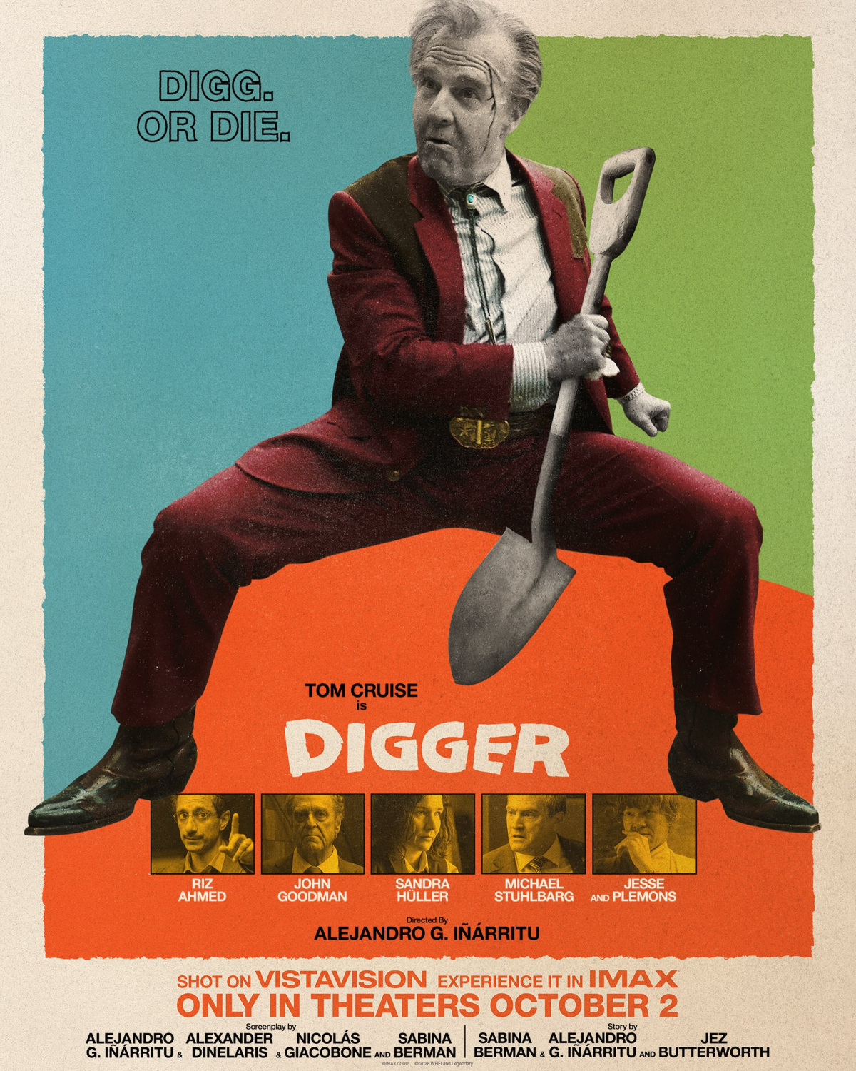 «Digger», la nueva comedia dramática y sátira dirigida por Alejandro González Iñárritu, llega a los cines este octubre. Con Tom Cruise al frente del reparto, la película nos lleva a una frenética misión por salvar a la humanidad antes de que todo se desmorone