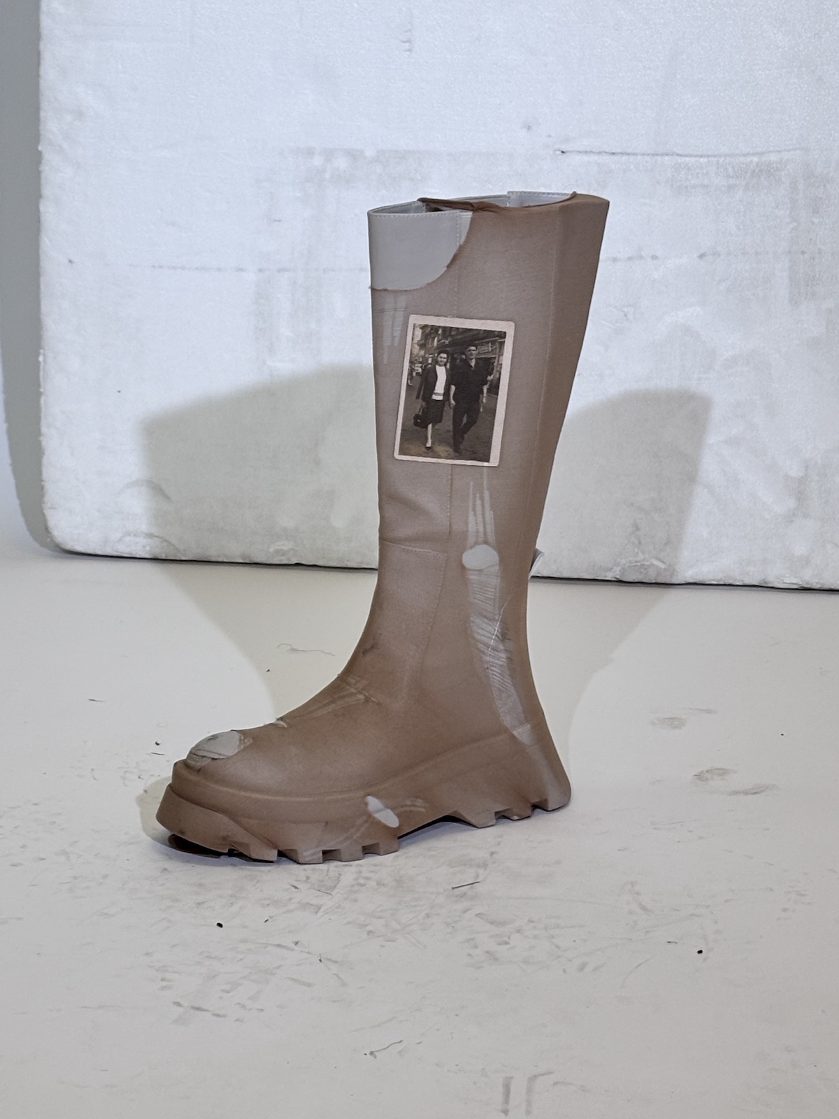 Detalle de una de las botas de «Herdanza», la colección de Apolineo Studio de Javier Comesaña
