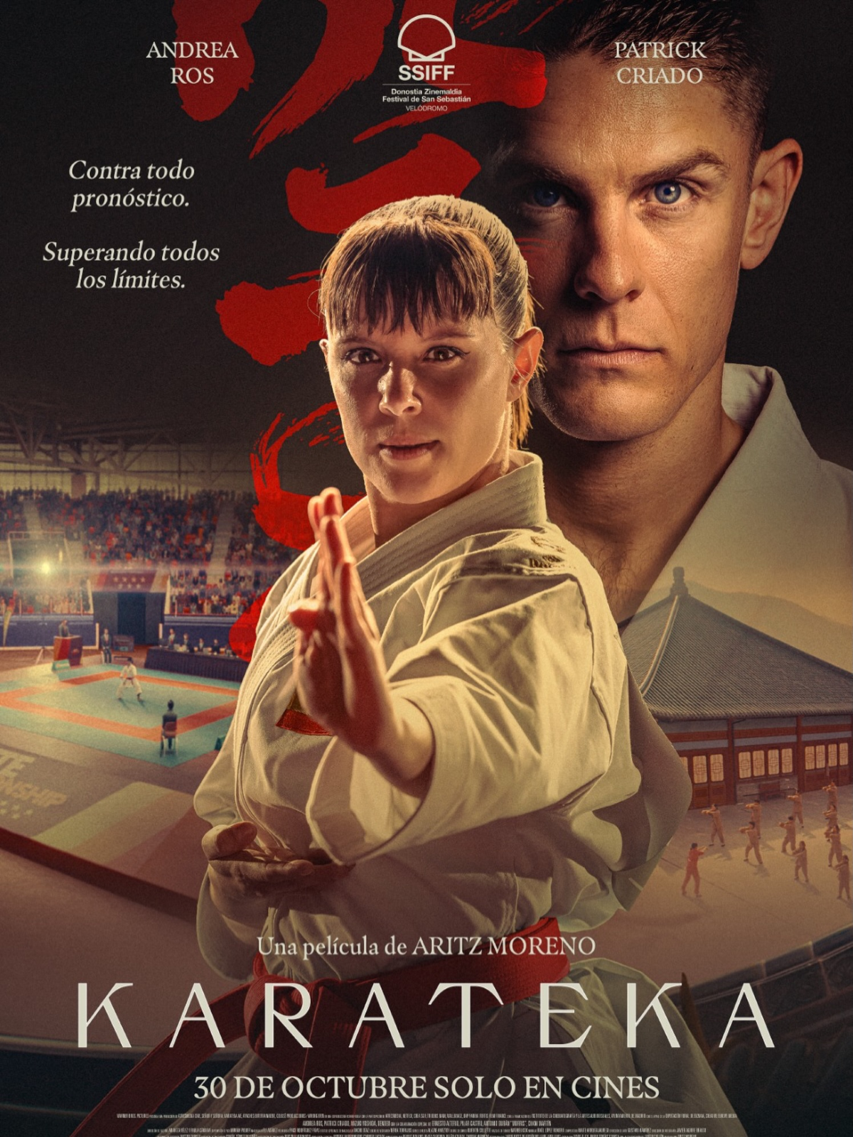 Andrea Ros y Patrick Criado protagonizan «Karateka», drama biográfico y deportivo dirigido por Aritz Moreno que llega a los cines el 30 de octubre