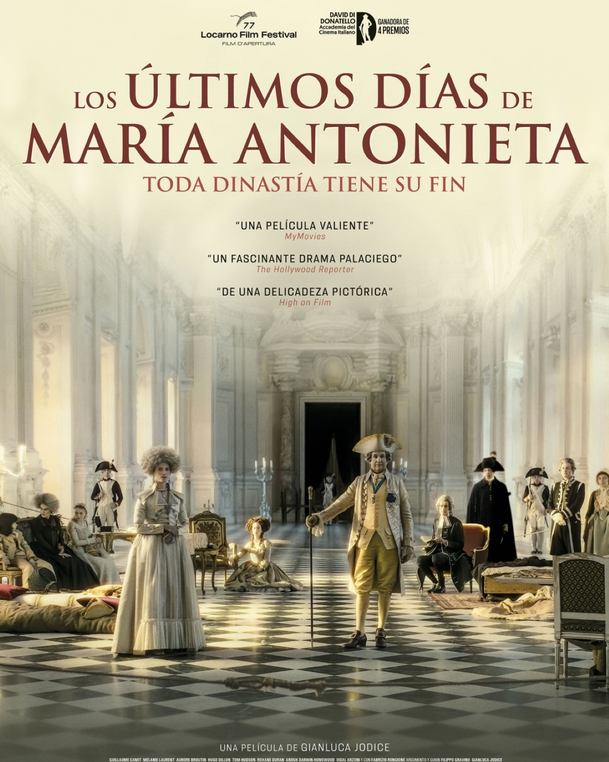 Guillaume Canet y Mélanie Laurent se meten en la piel de Luis XVI y María Antonieta en «Los últimos días de María Antonieta», el drama histórico dirigido por Gianluca Jodice. La película retrata los últimos días de la familia real francesa, encerrada y vulnerable durante la Revolución