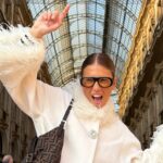 Rita Montezuma posa en Milán durante la Fashion Week de 2025