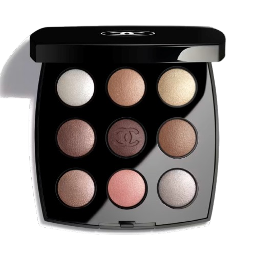 «Les 9 Ombres – The New Smoky» de Chanel, con nueve sombras de ojos en tonos beige, marrón rojizo, malva y acabados nacarados