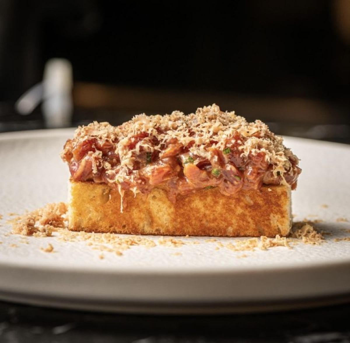 Steak tartar de Adrián Collantes en La Barra de La Tasquería, uno de los platos de esta nueva etapa del restaurante madrileño