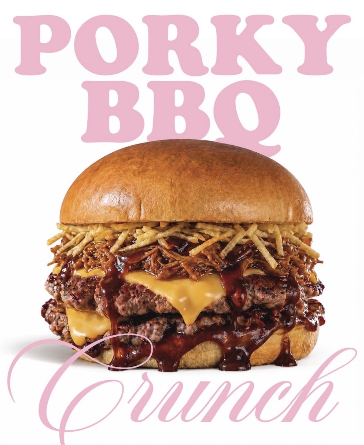 Porky BBQ Crunch de Hype, uno de los mejores sitios para celebrar el Día Internacional de la cheeseburger