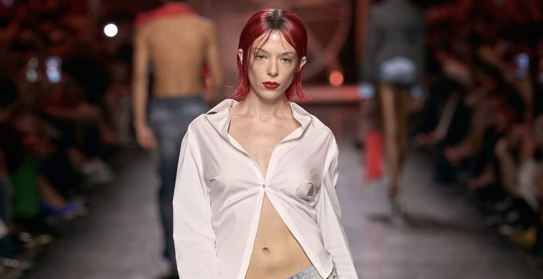 Los detalles del desfile de Diesel SS27. Imagen: @ellasnyder