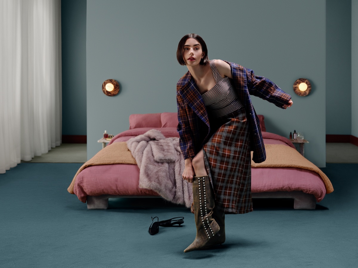 Imagen de la campaña de Lily Collins y Zalando
