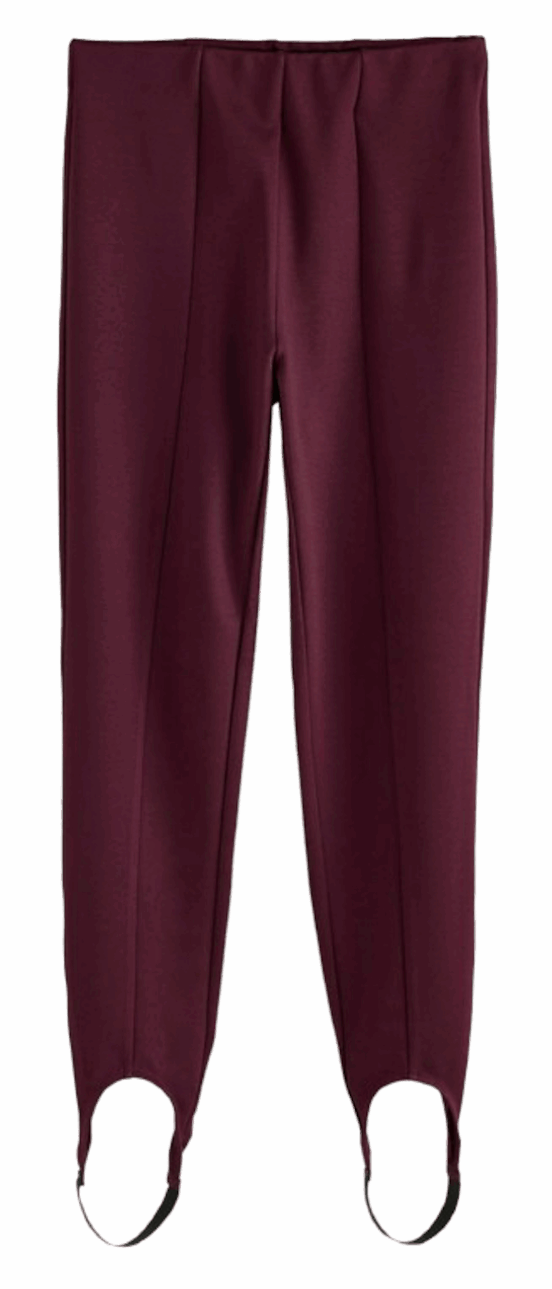 Leggings con estribo en color burdeos de Next vía Zalando. Precio: 29 € 