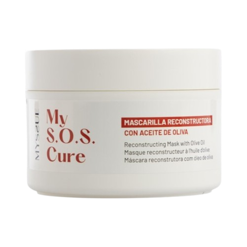 Mascarilla My S.O.S Cure, de Myssue, un tratamiento reconstructor con aceite de oliva que hidrata, fortalece y aporta brillo al cabello dañado. Vip Beauty Store. Precio: 15,90 €