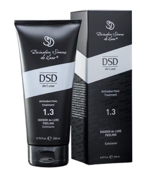 Dixidox de Luxe Peeling, de DSD de Luxe, un exfoliante capilar que limpia en profundidad y prepara el cuero cabelludo para los cuidados posteriores. 200 ml. Precio: 35€