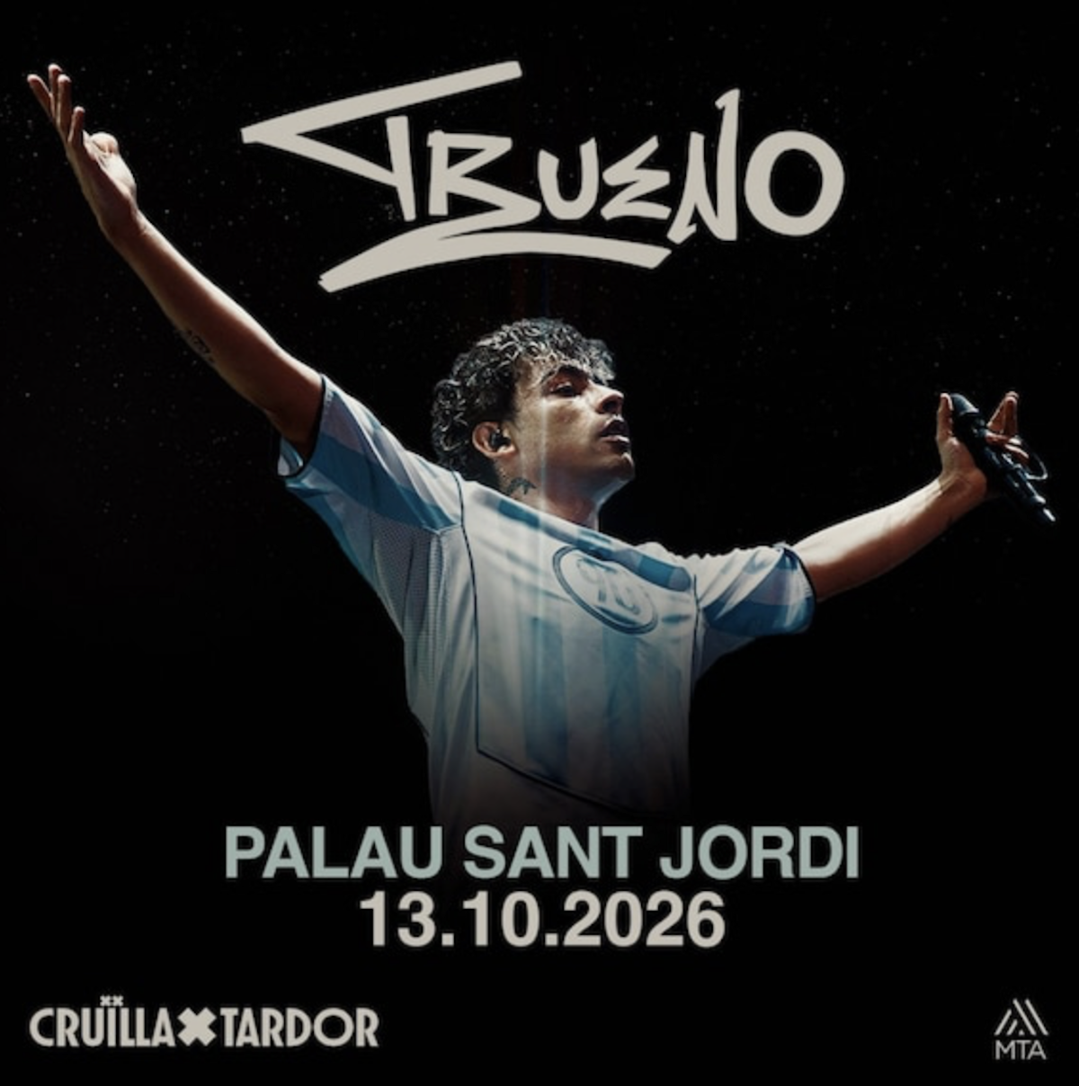 Cartel del concierto de Trueno en Barcelona, uno de los mejores planes para hacer en Barcelona en octubre
