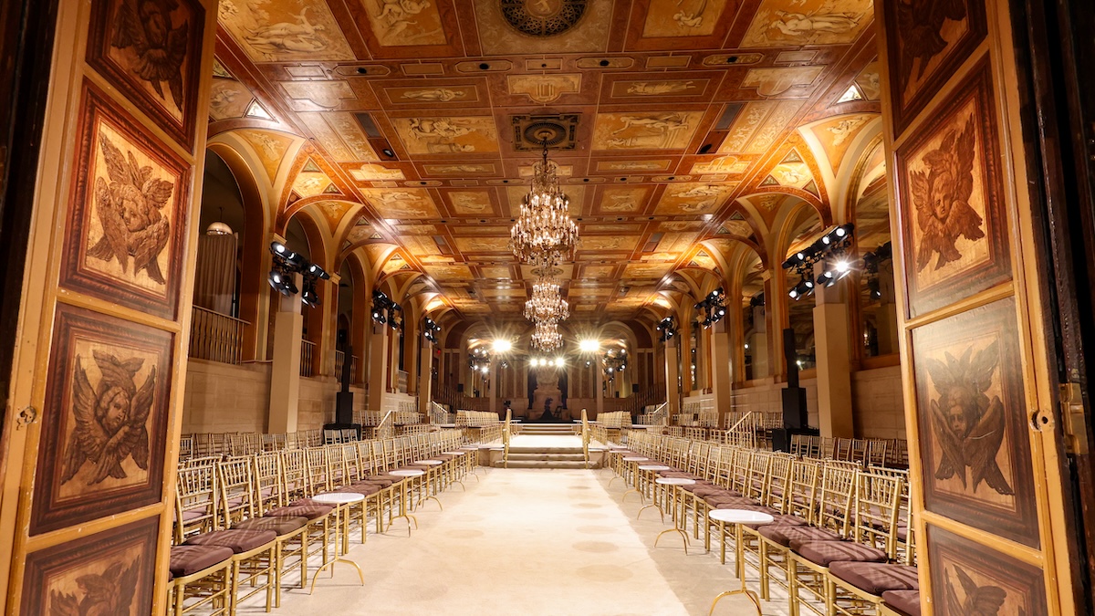 Interior del Hotel Plaza de Nueva York, donde se ha celebrado el desfile de Tommy Hilfiger