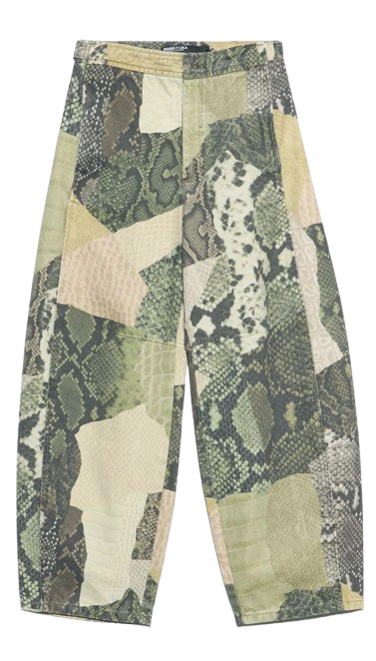 Vaqueros estampados en patchwork de serpiente de Bimba y Lola. Precio: 101,20 € 