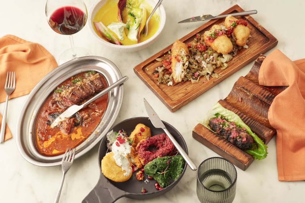 Una selección de los platos más representativos de Persimmon’s, donde la gastronomía georgiana se reinterpreta desde el corazón de Las Salesas. Imagen: cortesía de la marca