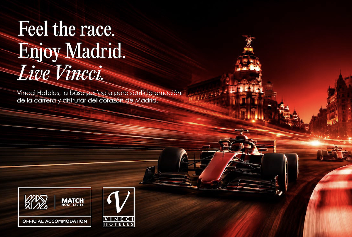 Los establecimientos Vincci Hoteles de la capital forman parte del Programa Oficial de Alojamiento del Gran Premio como MADRING Member Hotels