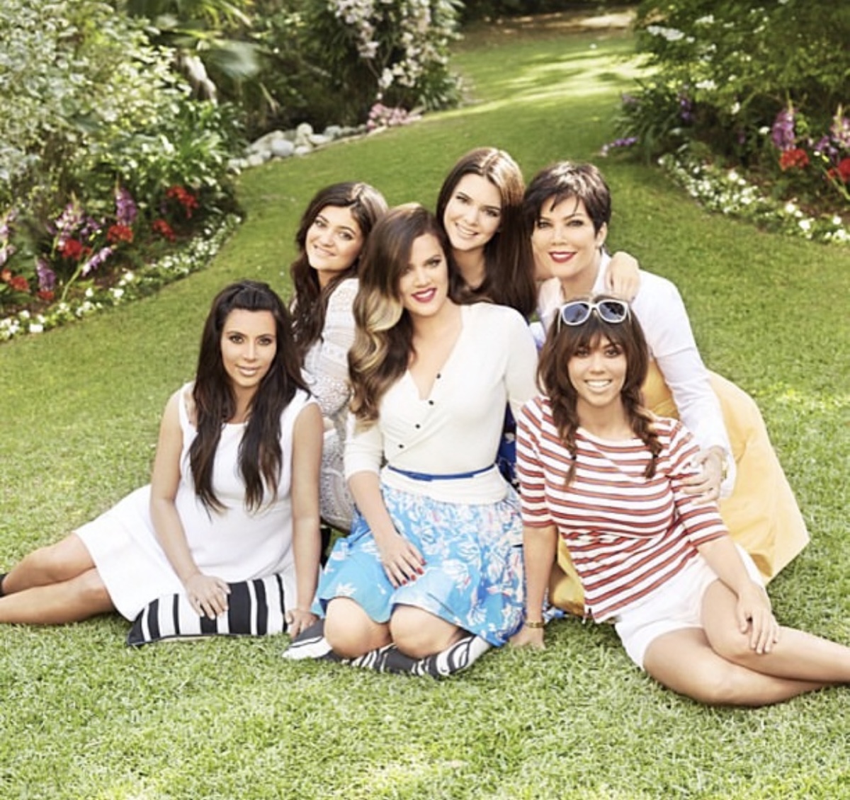 Imagen del clan Kardashian-Jenner en «Keeping Up with the Kardashians»