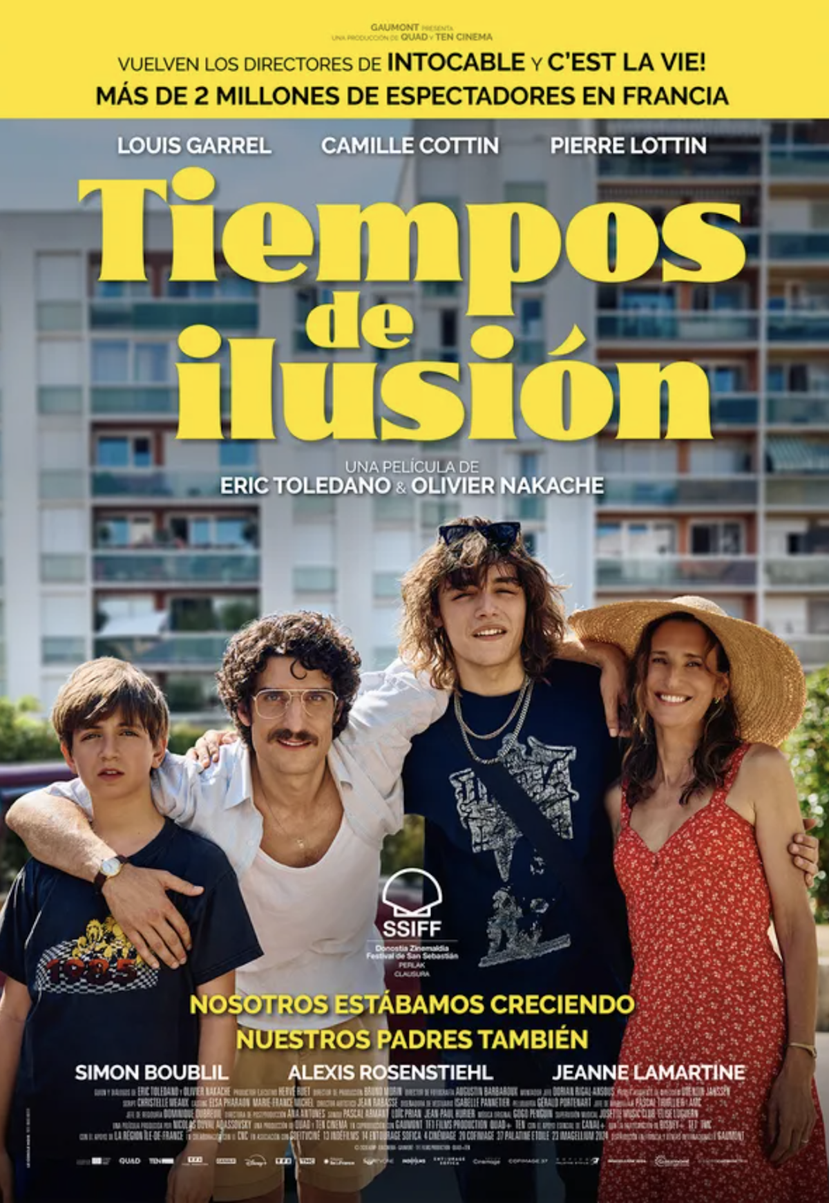 Cartel oficial de «Tiempos de ilusión», la nueva comedia francesa de Olivier Nakache y Éric Toledano, directores de «Intocable»