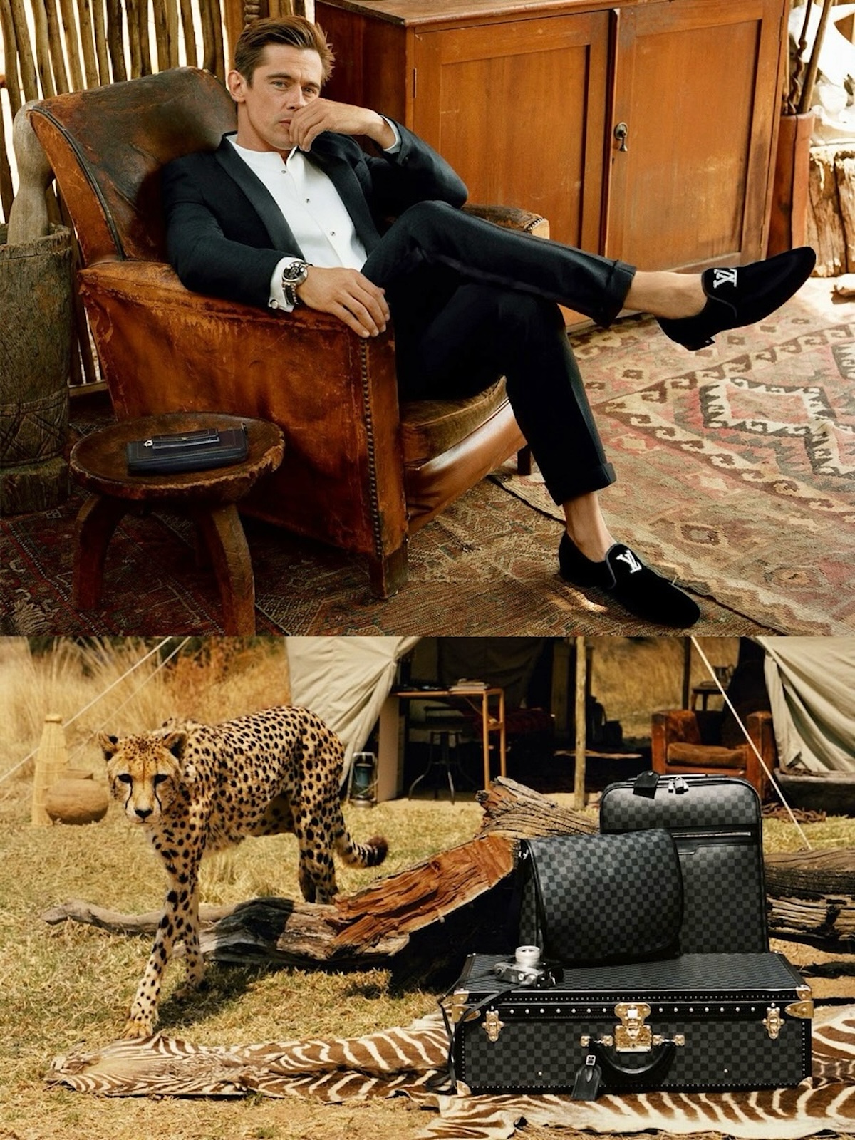 El modelo austríaco Werner Schreyer aparece en esta campaña de moda para hombre de Louis Vuitton. 