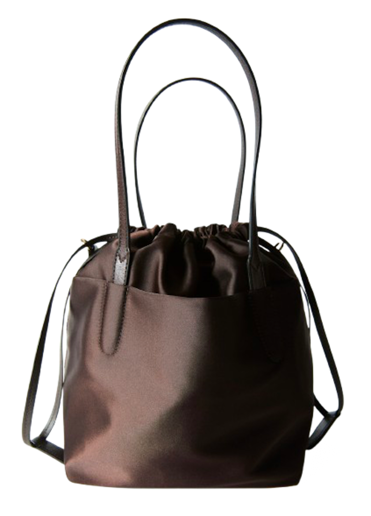 Bolso bombonera de satén de H&M
