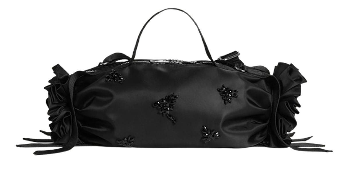 «Double Ribbon Rosette» de Simone Rocha en color negro