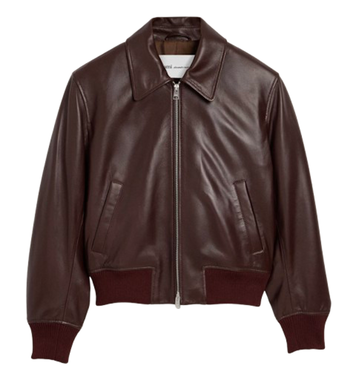 Cazadora de cuero de Ami. Precio: 1.600 €