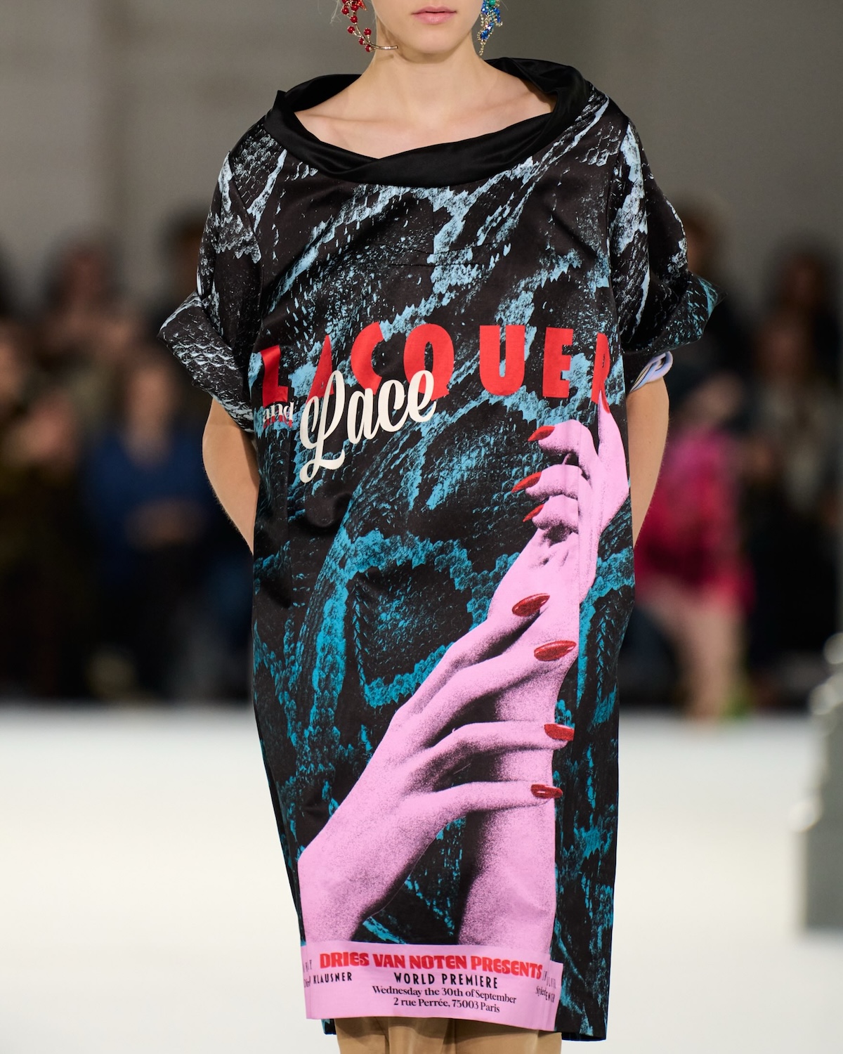Uno de los estampados del desfile de Dries Van Noten SS27 en París Fashion Week