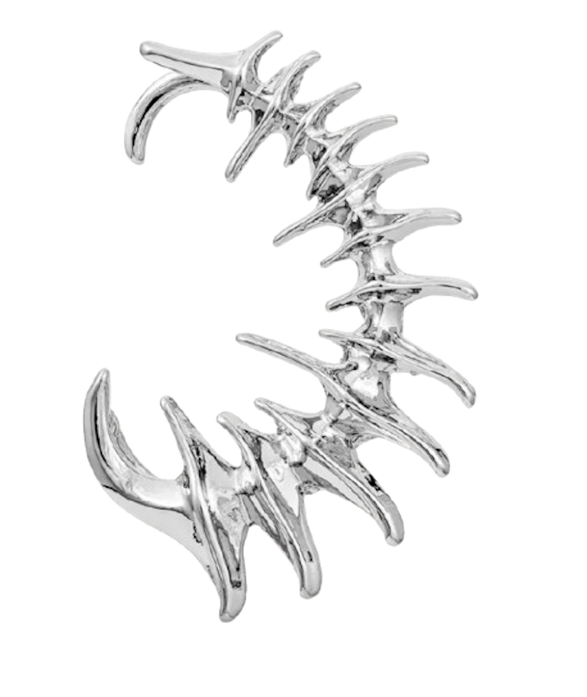 «Ear cuff» plateado de Bijou Brigitte. 