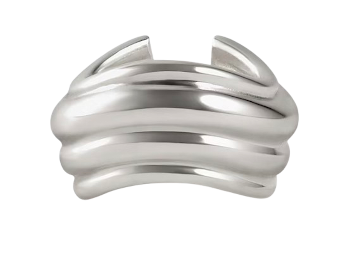 Ear cuff bañado en plata de TOUS.