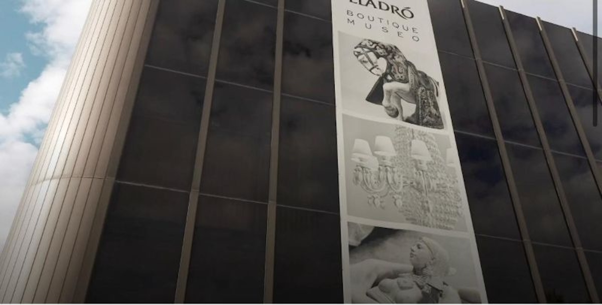 La sede de Lladró en Tavernes Blanques (Valencia), donde se encuentran sus talleres, el Museo y la Boutique de la firma. Una de las fábricas que se pueden visitar en España.