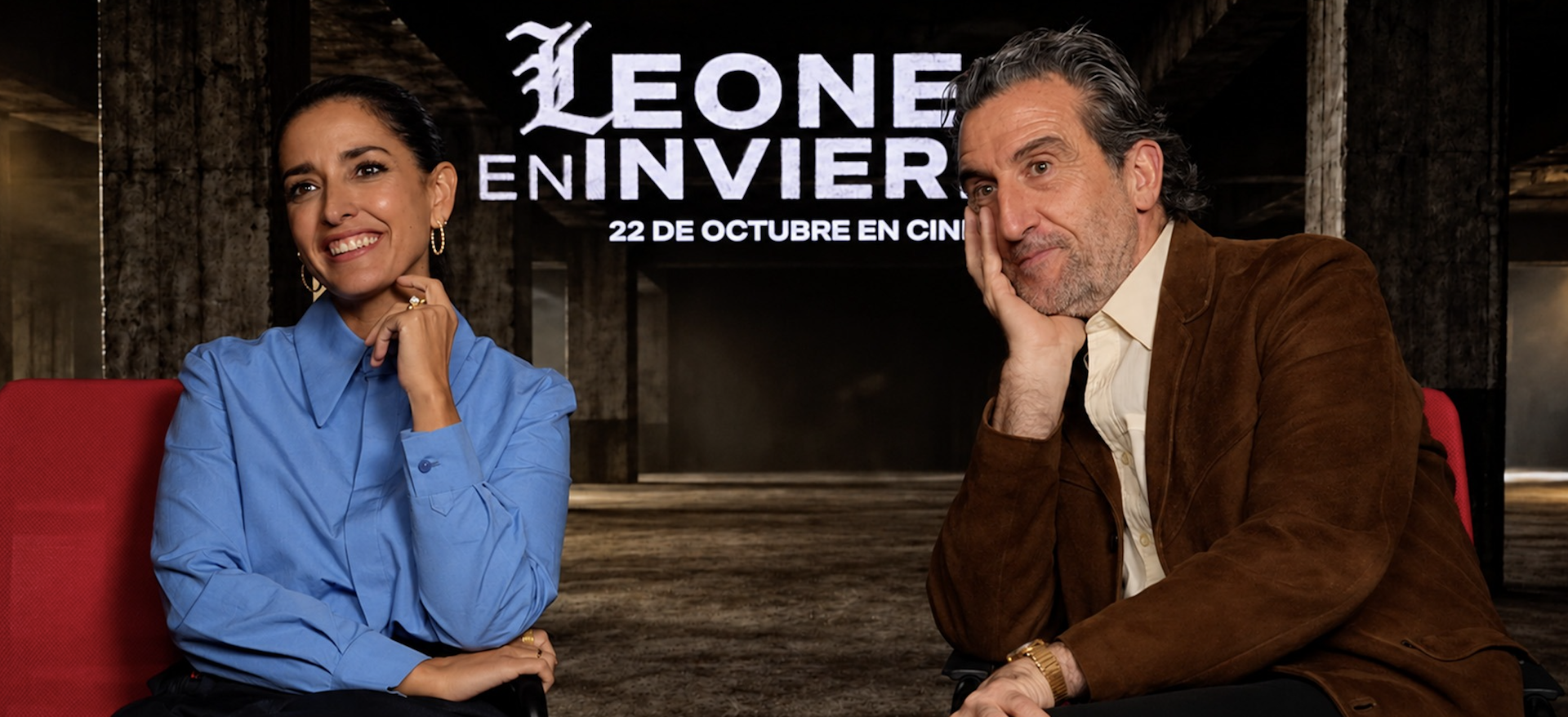 Inma Cuesta y Luis Zahera en la promo de «Leones en invierno»