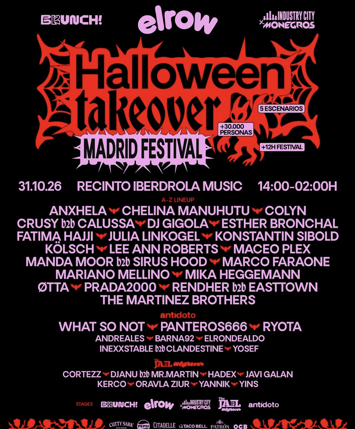 Cartel de Halloween Takeover, uno de los mejores planes para Halloween