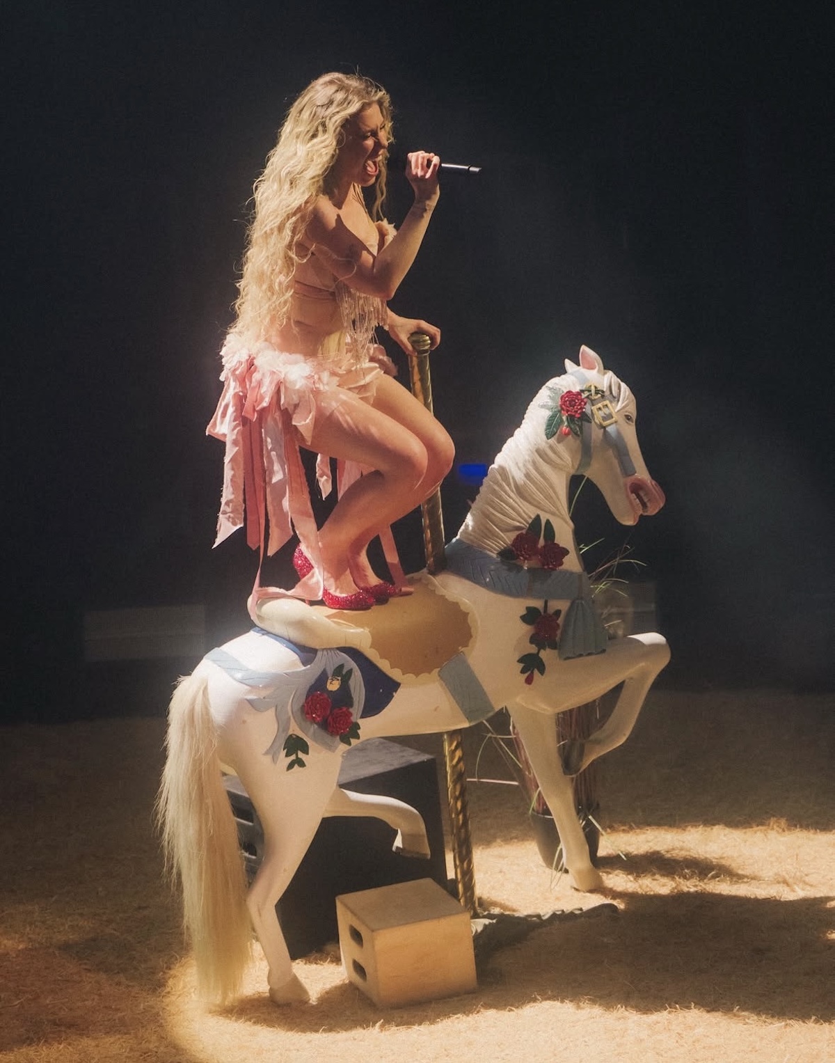 Imagen del concierto de Slayyyter subida en el caballo. Imagen: @slayyyter