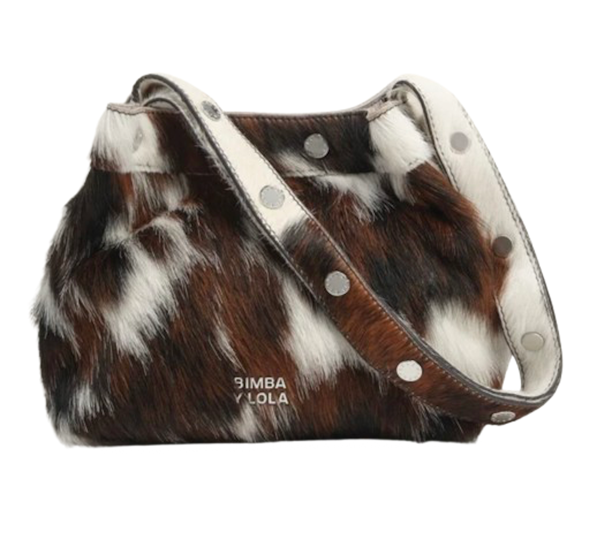 Bolso de pelo de estampado animal de Bimba & Lola.