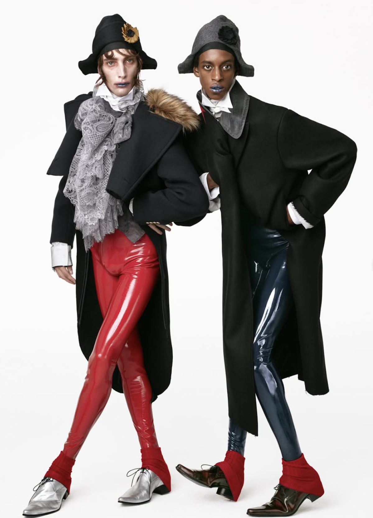 Modelos con looks de Re{form} Zara Authored by the Couturier John Galliano, en la campaña fotografiada por Steven Meisel. Imagen: @zara