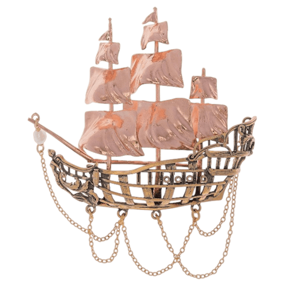 Broche Galeón de Suma Cruz. Si hay una firma que entiende de la esencia de las joyas con historia, esa es Suma Cruz. El broche Galeón tiene todo lo que una pieza necesita para ser y hacer historia
