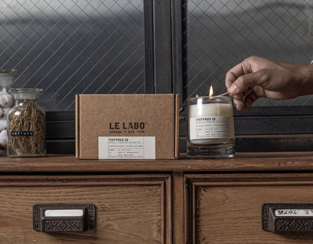Imagen de «Papyrus 20», la nueva vela de LE LABO, uno de los lanzamientos del momento
